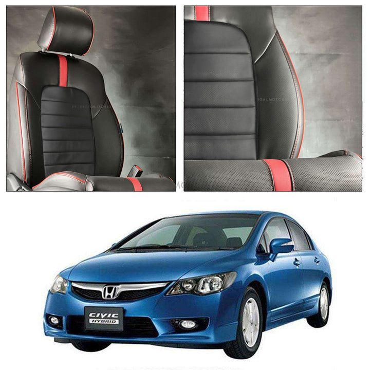 Honda Civic Type R Black Red Seat Covers - Model 2022-2024