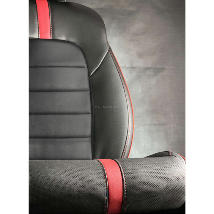 Honda Civic Type R Black Red Seat Covers - Model 2022-2024