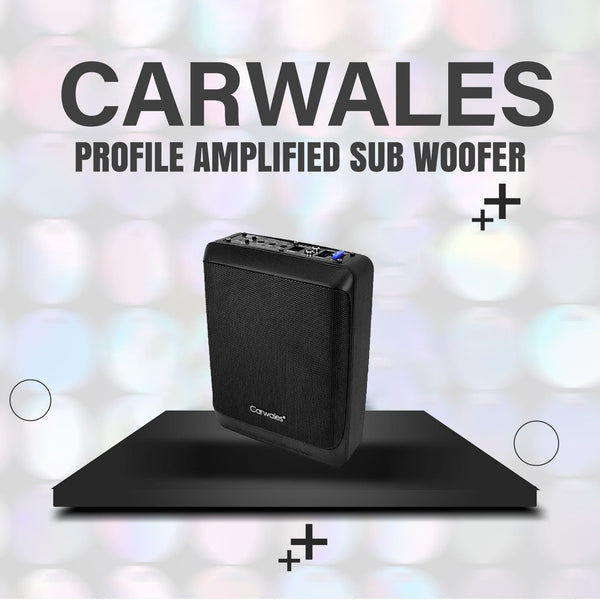 Carwales BSX-S712 Low Profile Amplified Car Audio Subwoofer 6x8 Inches - 200W