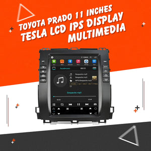 Toyota Prado Tesla LCD Black 11 Inches 2002 - 2008 - IPS Display Multimedia System Android