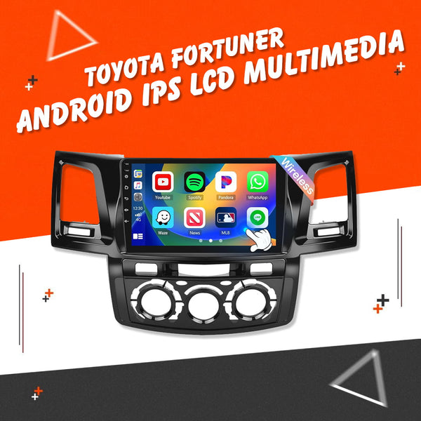 Toyota Fortuner Android LCD Black 10 Inches - Model 2013-2016