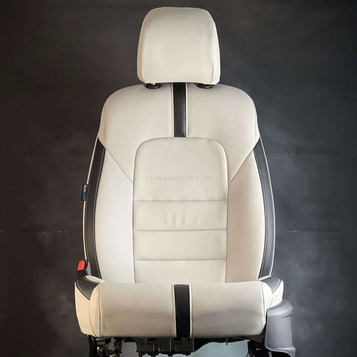 DFSK Glory 580 Type R Beige Black Seat Covers 8 Seater - Model 2020-2024