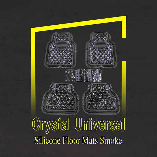 Crystal Universal Silicone Floor Mats Smoke M1097B - Design D