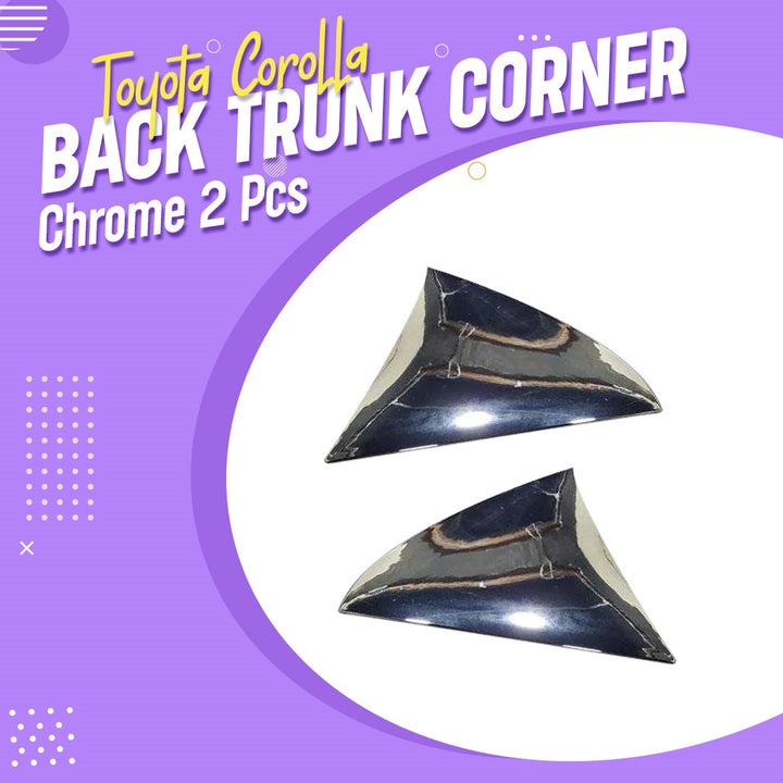 Toyota Corolla Back Trunk Corner Chrome 2 Pcs - Model 2017-2021