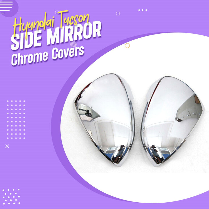 Hyundai Tucson Side Mirror Chrome Covers - Model 2020-2024