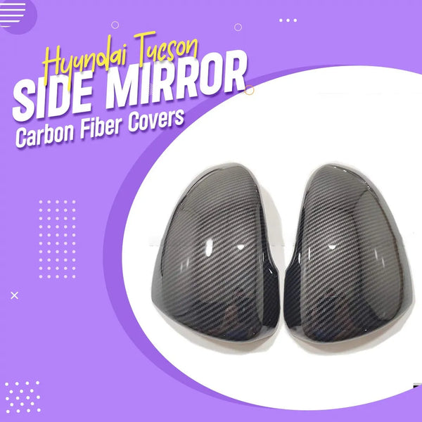 Hyundai Tucson Side Mirror Carbon Fiber Covers - Model 2020 -2024