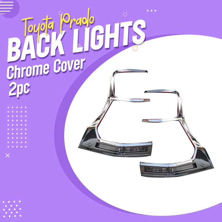 Toyota Prado Back lights Chrome Cover 2pc - Model 2009-2021