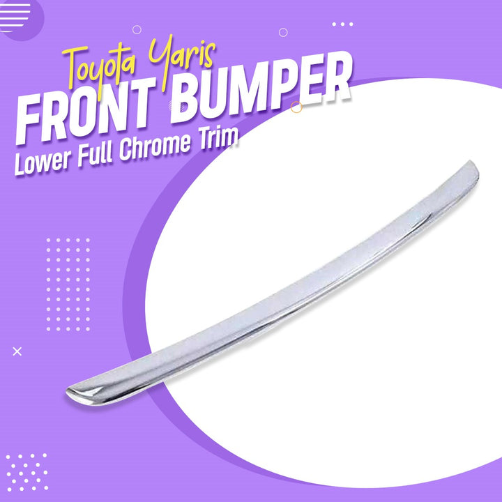 Toyota Yaris Front Bumper Lower Full Chrome Trim - Model 2020-2022