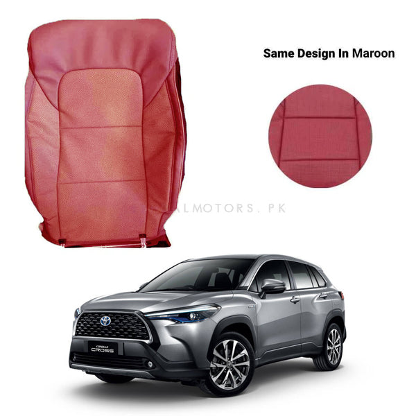 Toyota Corolla Cross Breathable Maroon Seat Covers - Model 2022-2024