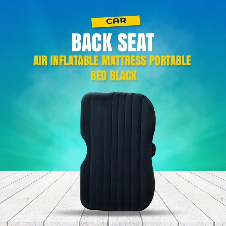 Car Back Seat Air Inflatable Mattress Portable Bed Black