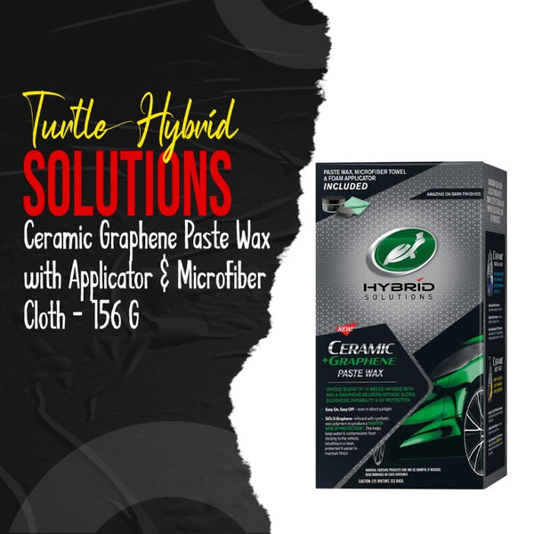 Turtle Hybrid Solutions Ceramic Graphene Paste Wax with Applicator & Microfiber Cloth (53786/17370) - 156 G