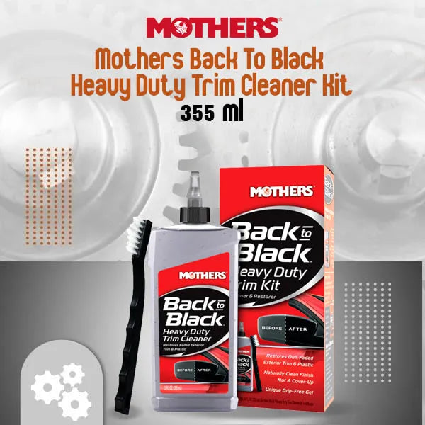 Mothers Back To Black Heavy Duty Trim Cleaner Kit (06141) - 355 ML