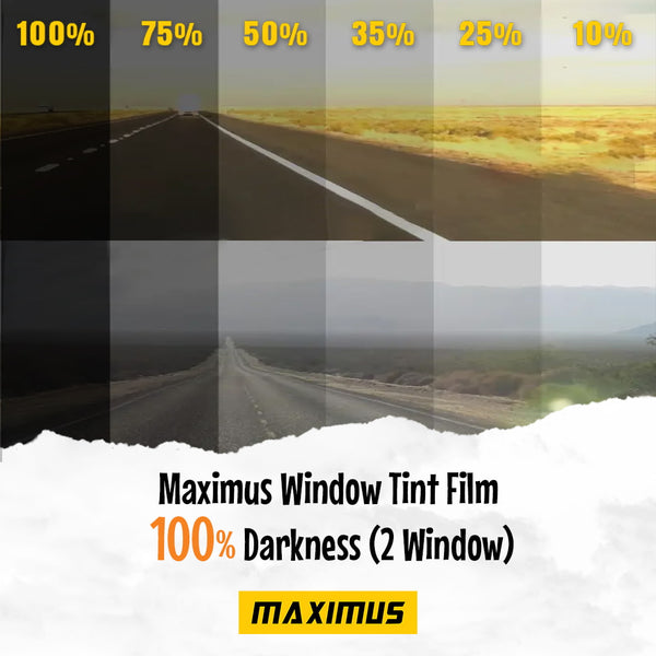 Maximus Window Tint Film 100% Darkness (2 Windows)