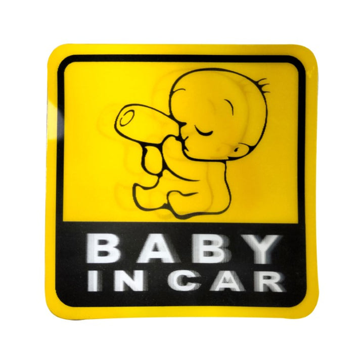 Baby In Car 3D Sticker