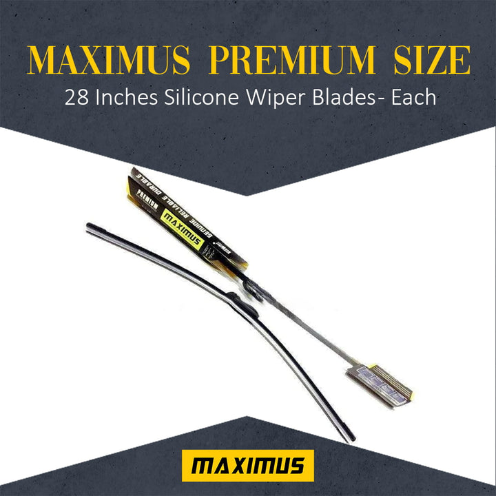 Maximus Premium Size 28 Inches Silicone Wiper Blades - Each