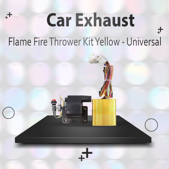 Car Exhaust Flame Fire Thrower Kit Yellow - Universal