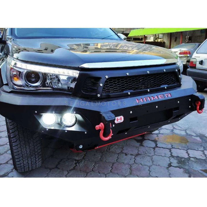 Toyota Revo / Rocco 2016 Hamer Half Bull Bar Double Fog Lamp