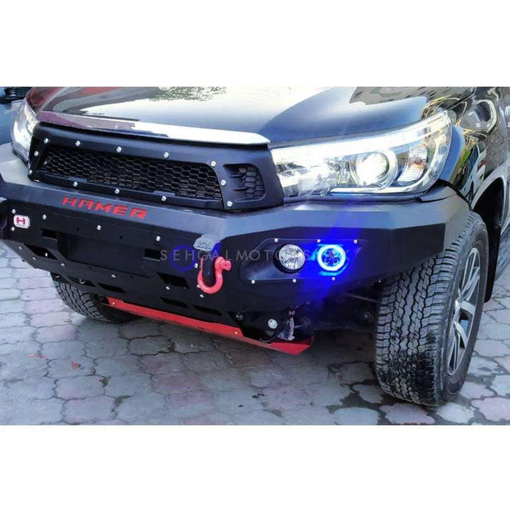 Toyota Revo / Rocco 2016 Hamer Half Bull Bar Double Fog Lamp