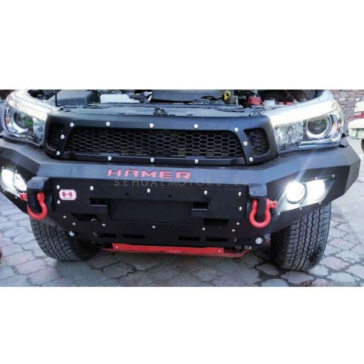 Toyota Revo / Rocco 2016 Hamer Half Bull Bar Double Fog Lamp