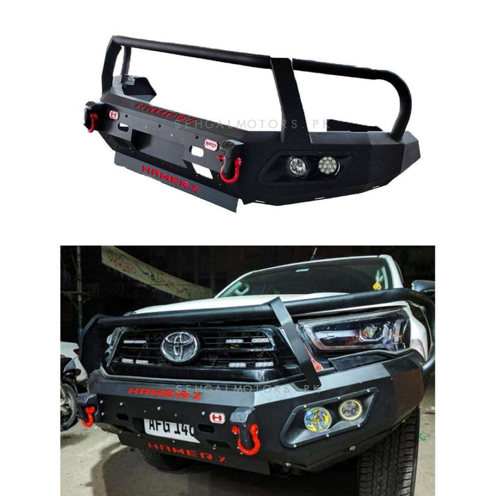 Toyota Revo / Rocco 2022 Hamer Full Bull Bar Double Fog Lamp