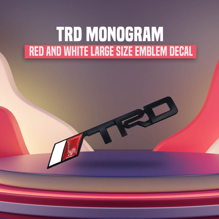 TRD Monogram Red and White Large Size