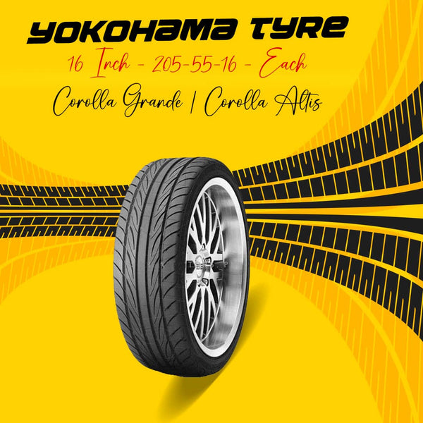 Yokohama Tyre 16 Inch - 205-55-16 - Each