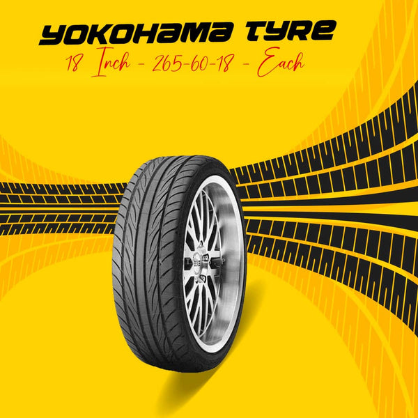 Yokohama Tyre 18 Inch - 265-60-18 - Each