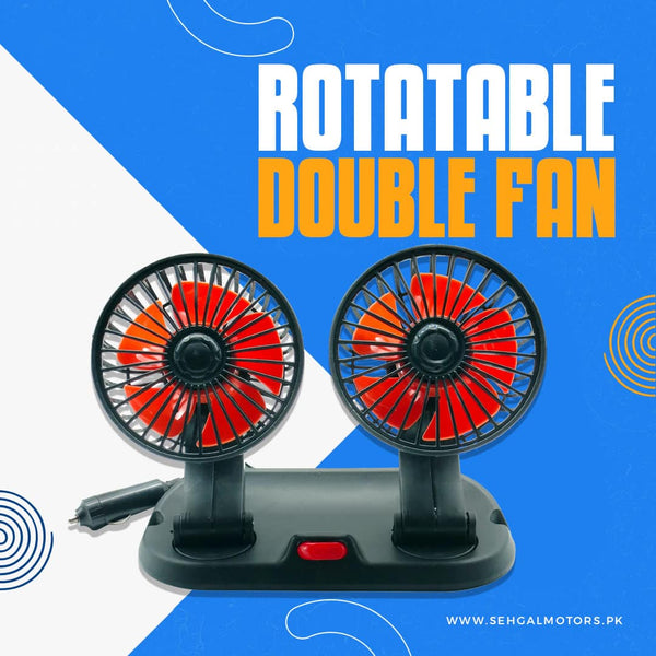 Rotatable Dual Speed Car Electric Fan
