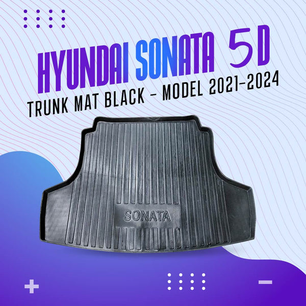 Hyundai Sonata 5D Trunk Mat Black - Model 2021-2024