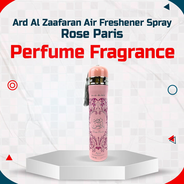 Ard Al Zaafaran Air Freshener Spray Rose Paris - Car Perfume Fragrance Freshener Smell