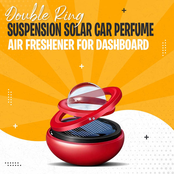 Double Ring Suspension Solar Car Perfume - Multi Color