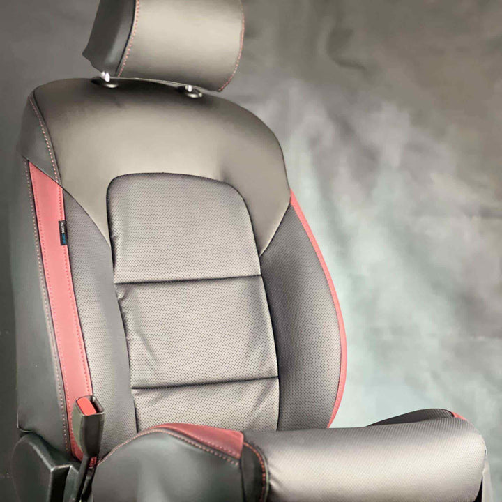 Hyundai Elantra Breathable Black Red Seat Covers - Model 2021-2024