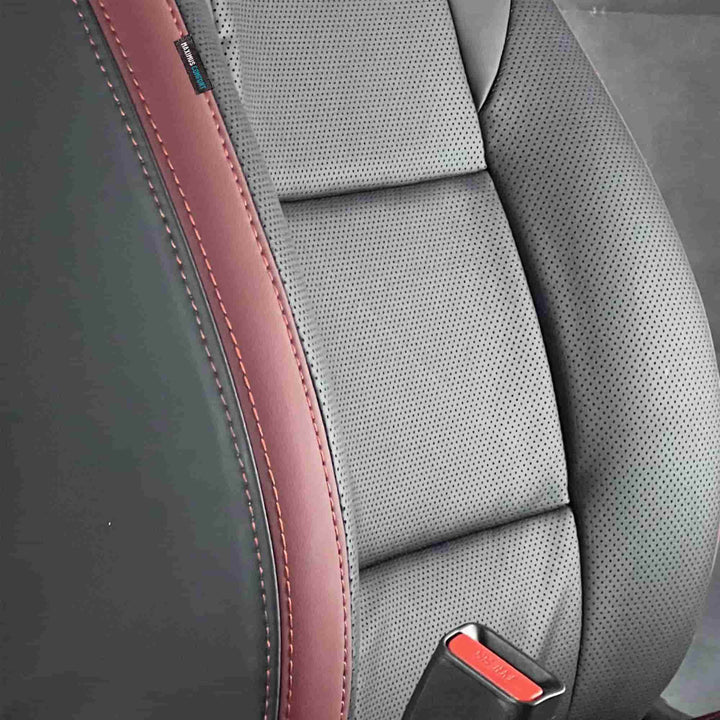 Hyundai Elantra Breathable Black Red Seat Covers - Model 2021-2024