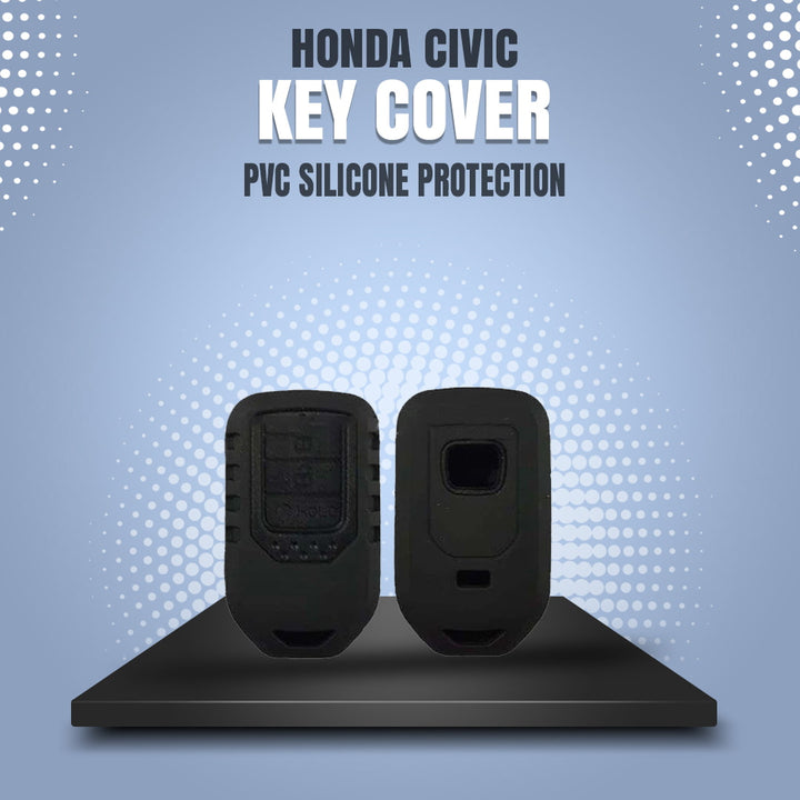Honda Civic PVC Silicone Protection Key Cover With Key Protection Cover - Model 2016-2021