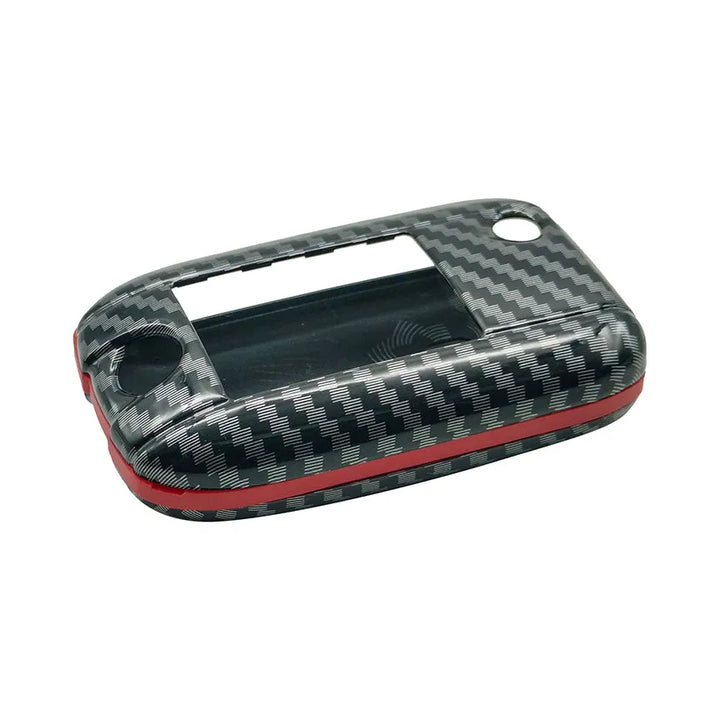 MG ZS Plastic Protection Key Cover Carbon Fiber With Red - Model 2020-2024