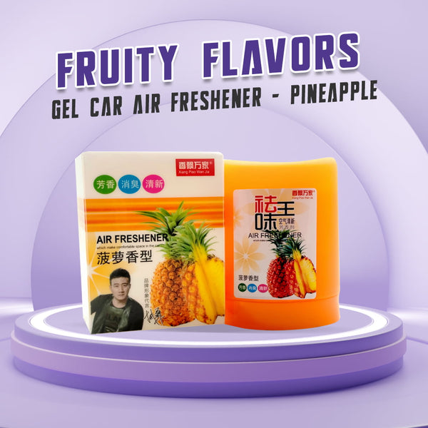 Fruity Flavors Gel Car Air Freshener - Pineapple