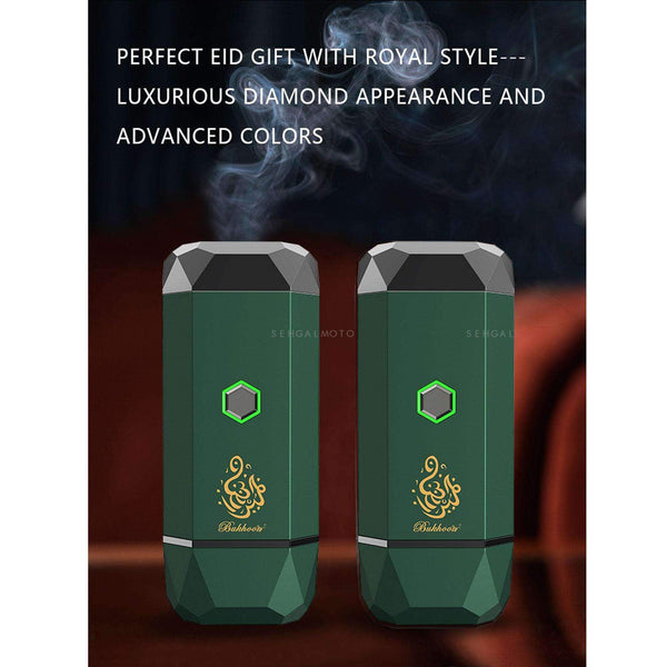 Arabic Bakhoor Electronic Incense Burner Style A - Green