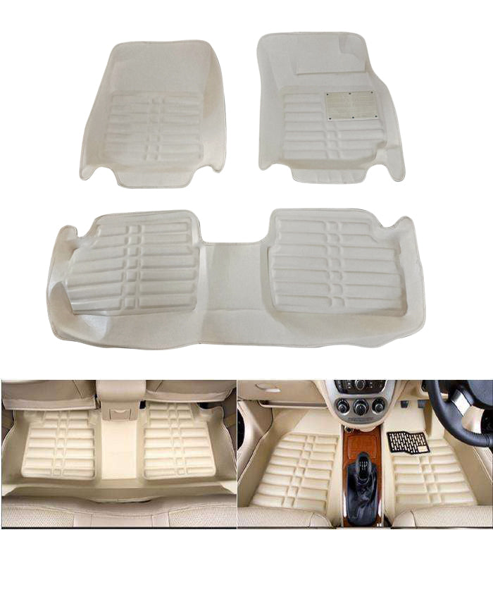 Toyota Corolla 5D Custom Floor Mat Beige 3 Pcs - Model 2008-2014