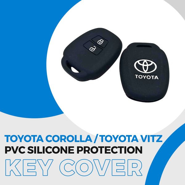 Toyota Corolla / Toyota Vitz PVC Silicone Key Cover 2 Button