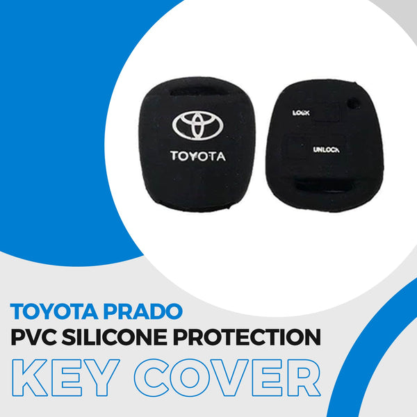 Toyota Prado PVC Silicone Protection Key Cover 2 Buttons - Model 2002-2009