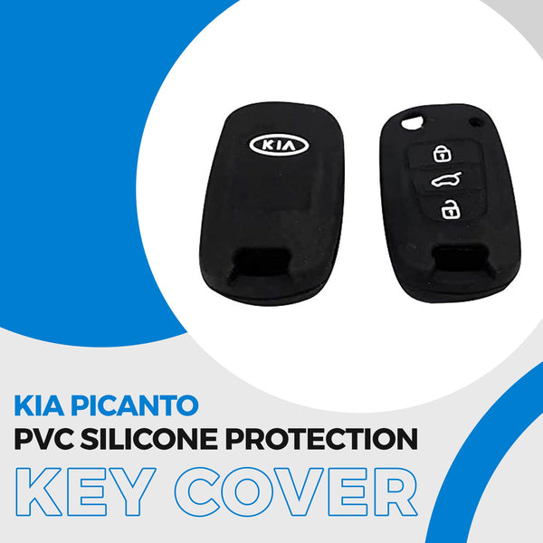 KIA Picanto Silicone PVC Key Cover 3 Button - Model 2019-2024