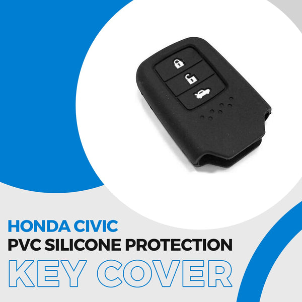 Honda Civic PVC Silicone Protection Key Cover 3 Button - Model 2016