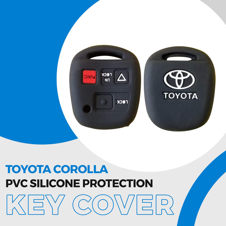 Toyota Corolla PVC Silicone Protection Key Cover 3 Button - Model 2006-2008