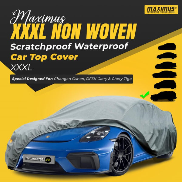 Maximus XXXL Non Woven Scratchproof Waterproof Car Top Cover - XXXL Premium Cross Over Size