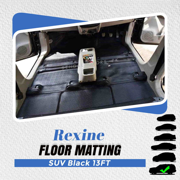 Rexine Floor Matting SUV Black 13FT