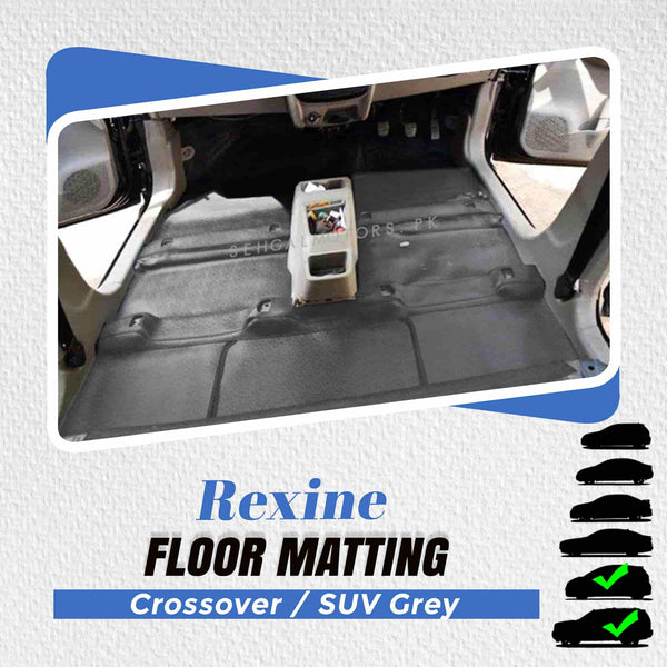 Rexine Floor Matting Crossover / SUV Grey