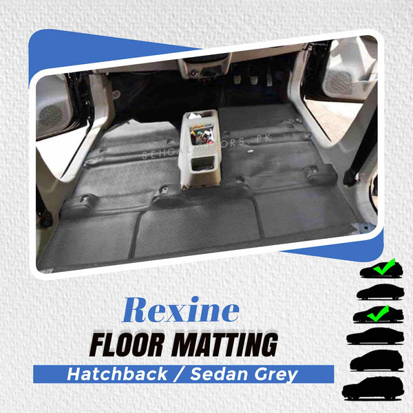 Rexine Floor Matting Hatchback / Sedan Grey