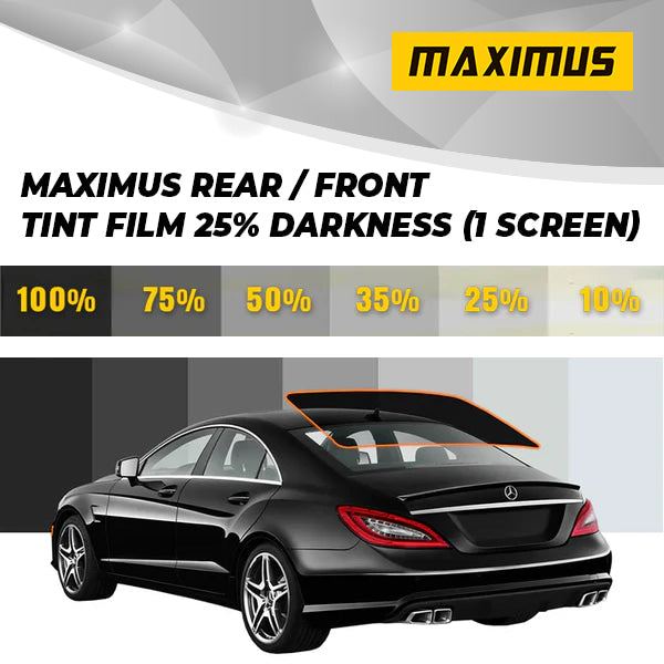 Maximus Rear / Front Tint Film 25% Darkness (1 Screen)