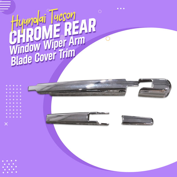 Hyundai Tucson Chrome Rear Window Wiper Arm Blade Cover Trim - Model 2020-2024