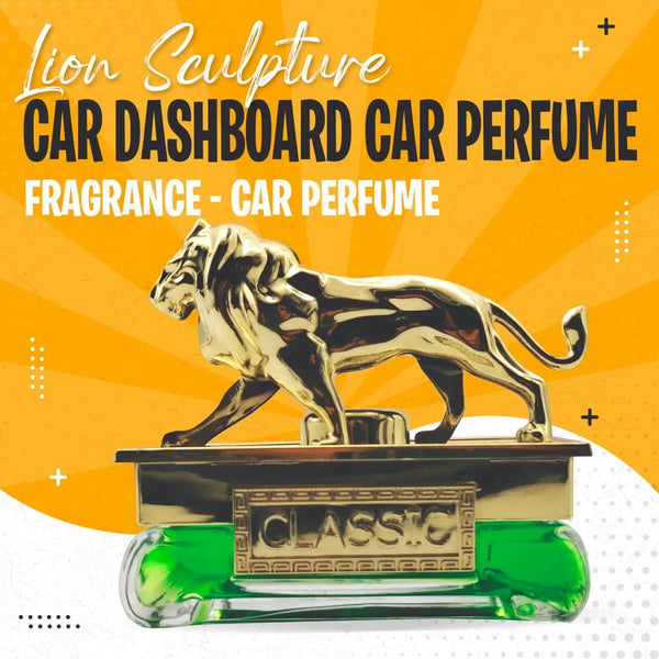 Lion Sculpture Car Dashboard Car Perfume Fragrance - Multi Color